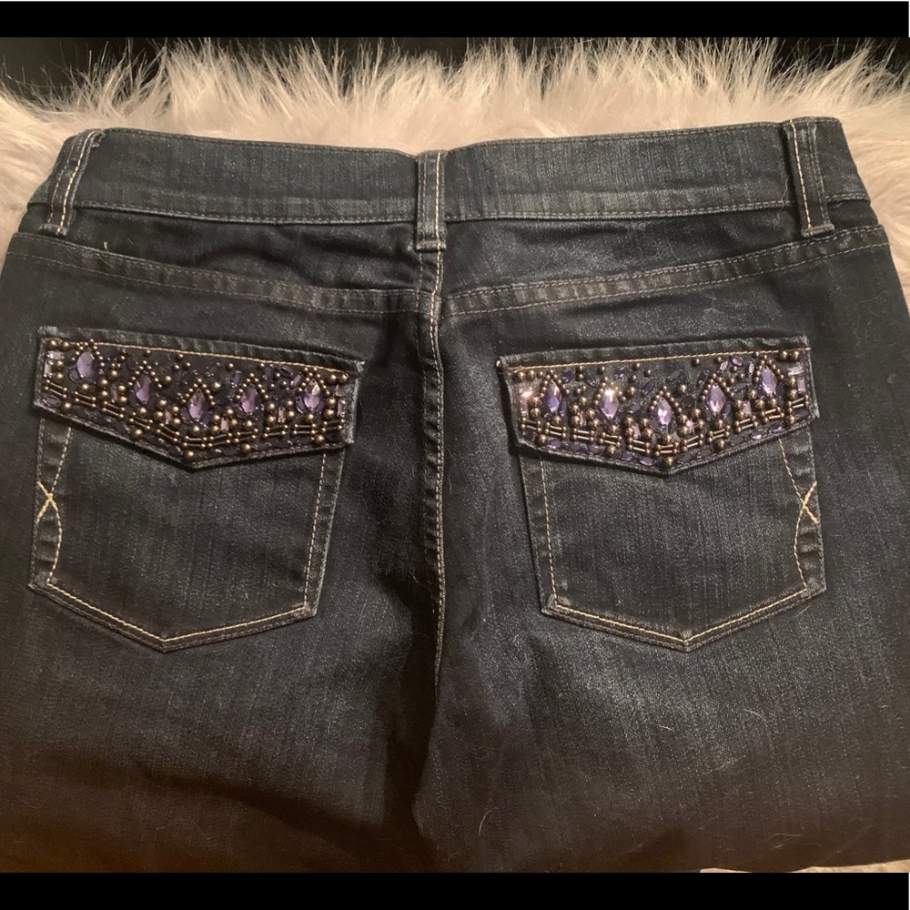 WHBM Embellished Crop Jean